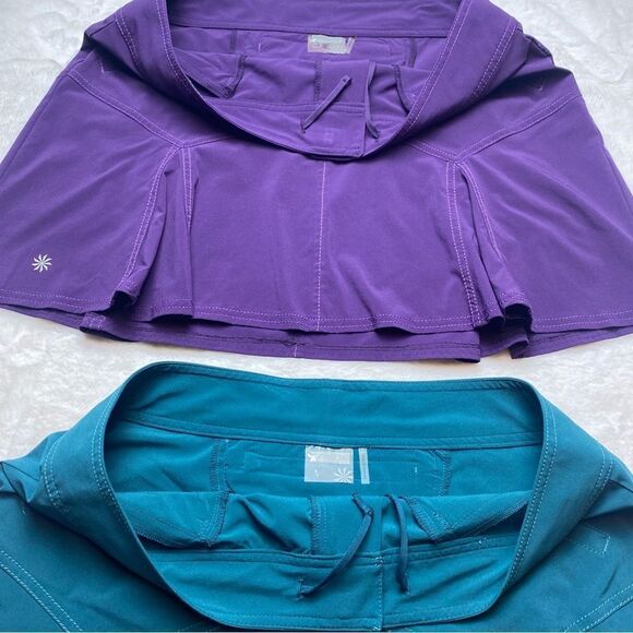 Athleta All Terrain Skirt Bundle Purple and Green Size 14P - Picture 10 of 14